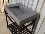 30" Ramp Vanity with Steel Stand