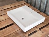 21.5" Shallow Vessel Sink with Extension