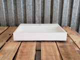21.5" Shallow Vessel Sink with Extension