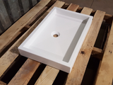 21" x 14" Flat Vessel Sink