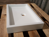 21" x 14" Flat Vessel Sink