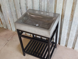 23" Curvy Rectangle with Extension Steel Stand