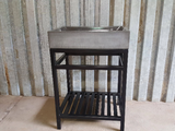 23" Curvy Rectangle with Extension Steel Stand
