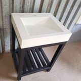 24" Ramp Vanity with Steel Stand