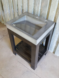 24" Ramp Vanity with Maple Stand