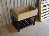 34" Utility Sink with Steel Stand