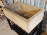 34" Utility Sink with Steel Stand